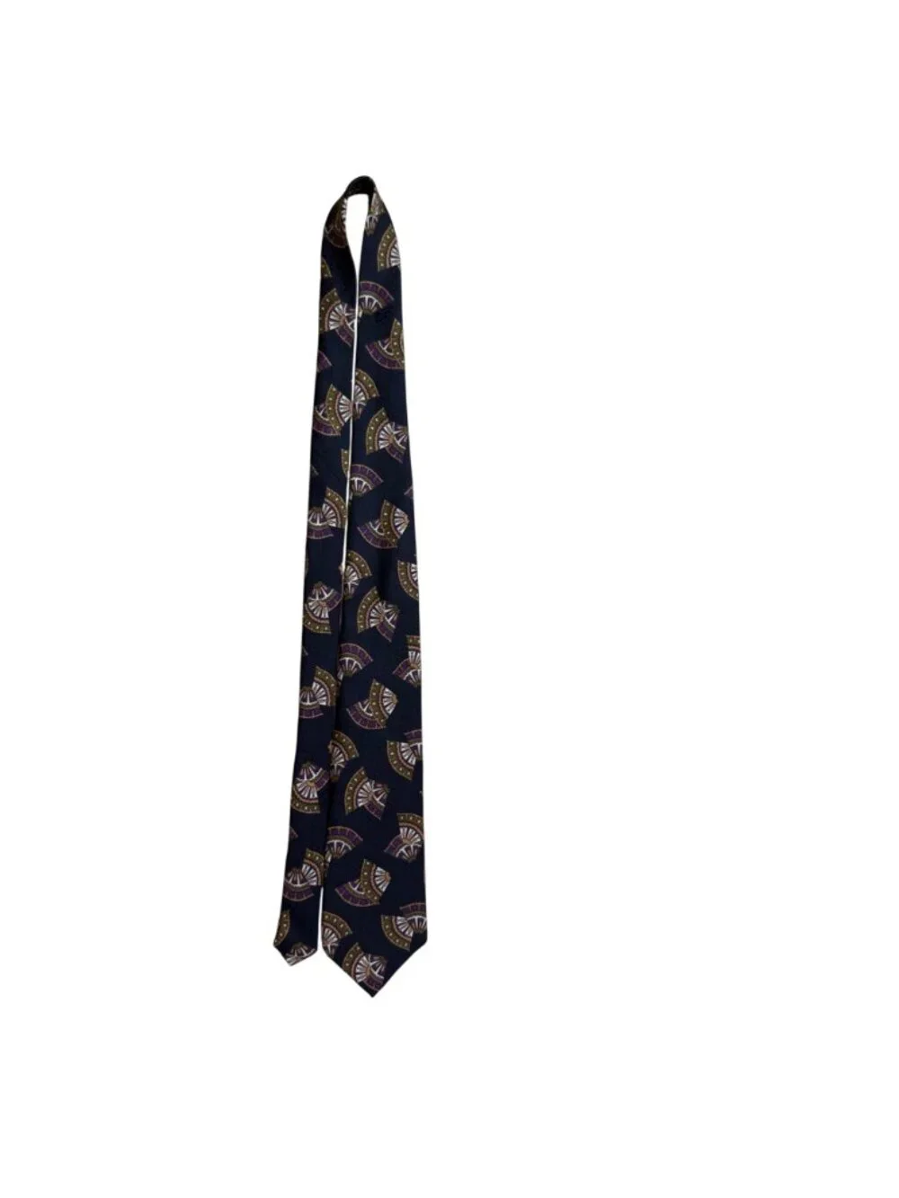 Robert Talbott Mens Navy Silk Neck Tie Woven Print Italy Handcrafted Nordstrom